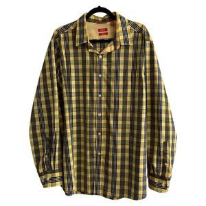 IZOD Slim Fit XL Plaid Button Up